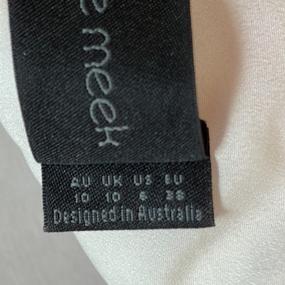 Blessed are the meek abstract patterned halter top blouse. Size US 6 EUC - Picture 8 of 11